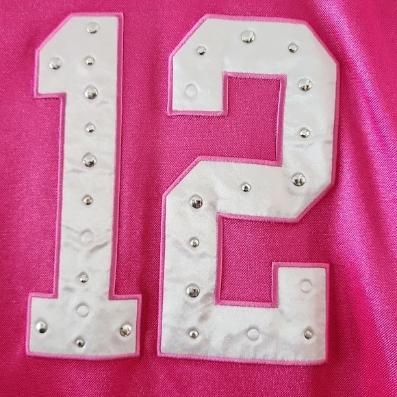 Misses  XXL Pink V-Neck NFL Aaron Rodgers #12 Green Bay Packers Jersey - Picture 3 of 10